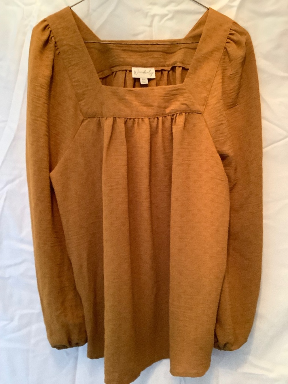 Wonderly PM Indian Gold Blouse NWT
